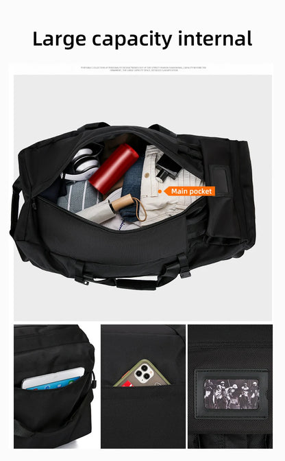 "BattlePack Voyager: Foldable Travel Bag with Wheels"