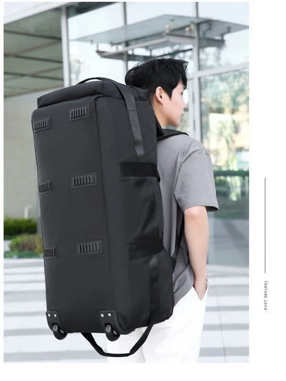 "BattlePack Voyager: Foldable Travel Bag with Wheels"