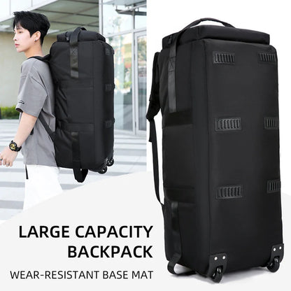 "BattlePack Voyager: Foldable Travel Bag with Wheels"