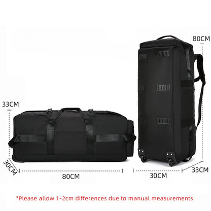 "BattlePack Voyager: Foldable Travel Bag with Wheels"